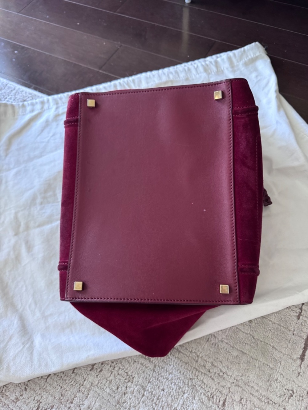 Céline Phantom Luggage Tote – Burgundy Suede – Authentic (HEWI Verified) - Picture 7 of 16